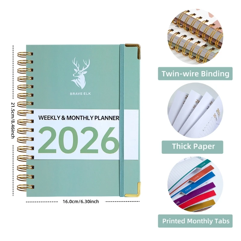 Planer harmonogramu 2026 Planer dzienny Wielofunkcyjne sekcje Dziennik planowania podróży Harmonogram Notatnik do płynnego 896C