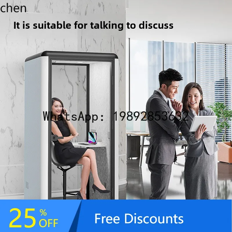 office soundproof room Outdoor meeting room Small soundproof cabin Mobile fast-loading live stream room