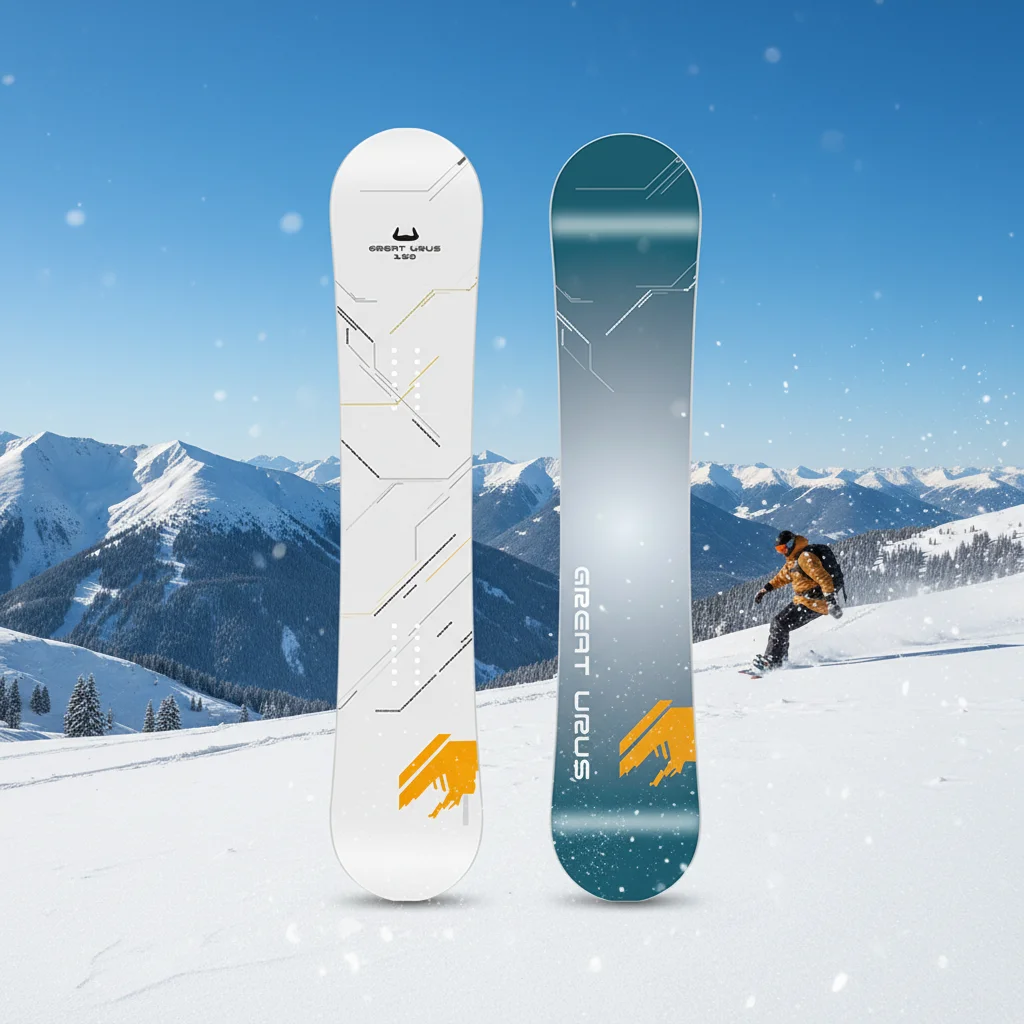 

Atomic Ski Carbon Fiber Wood Core Snow Ski Snowboard QYWX Brand QYSN010 Model 140cm Factory Wholesale Custom