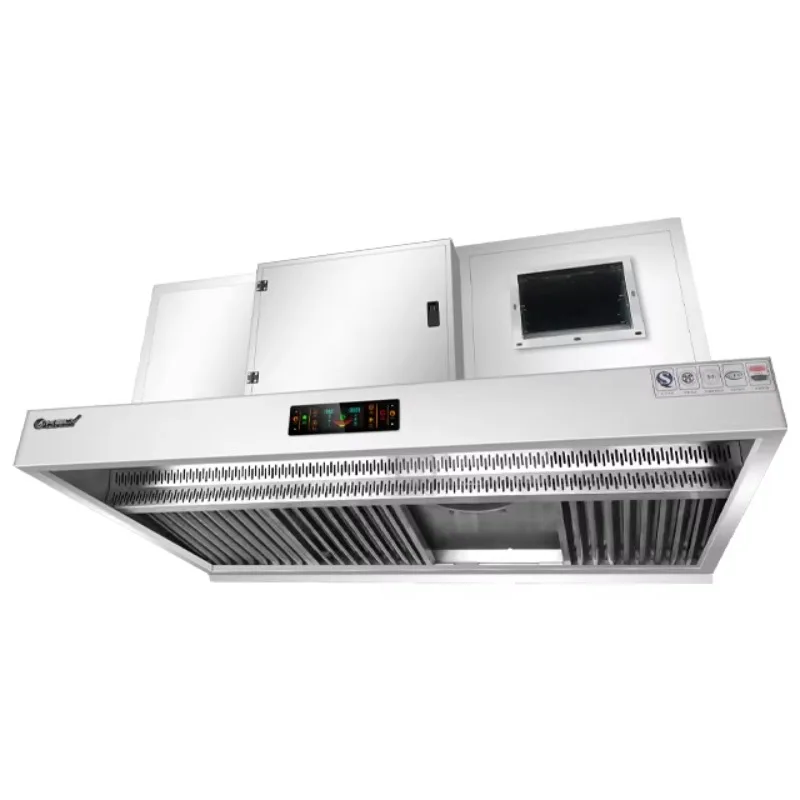 Commercial Customizable Restaurants Range Hood With Kitchen Smoke Extractor Hood for Hotel Odour Control Unit