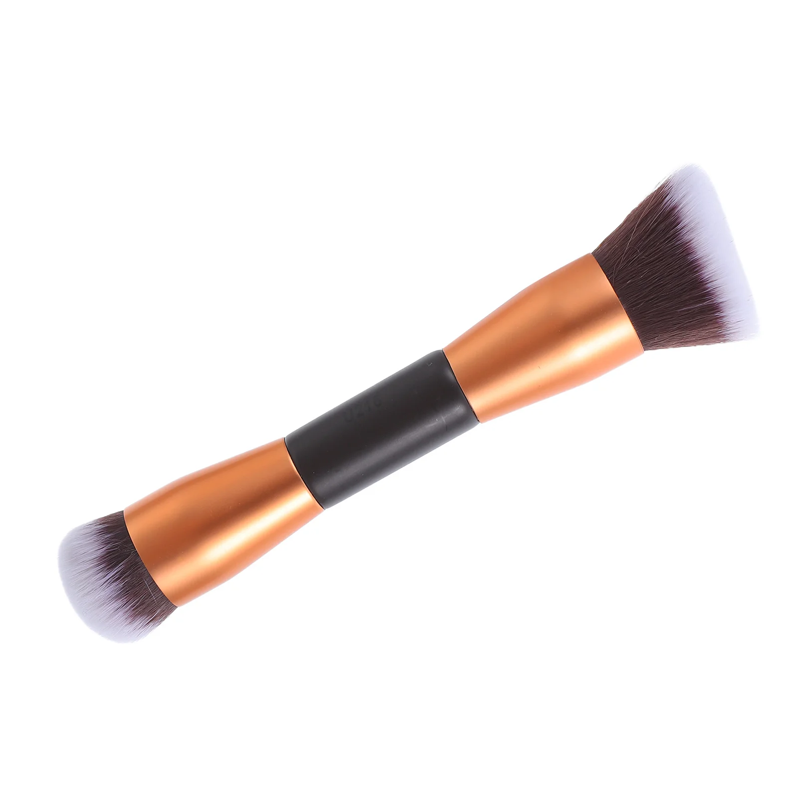 1 قطعة فرشاة البودرة السائبة ذات نهاية مزدوجة فرشاة ماكياج محمولة أداة مكياج احترافية مستلزمات التجميل