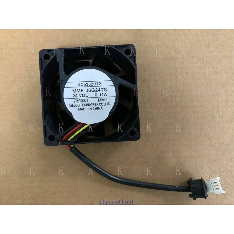 C  FOR NC5332H72 MMF-06G24TS-MM  wbr/  1 MITSUBISH Servo fan DC24V 0.11A 60*60*25mm 3pin