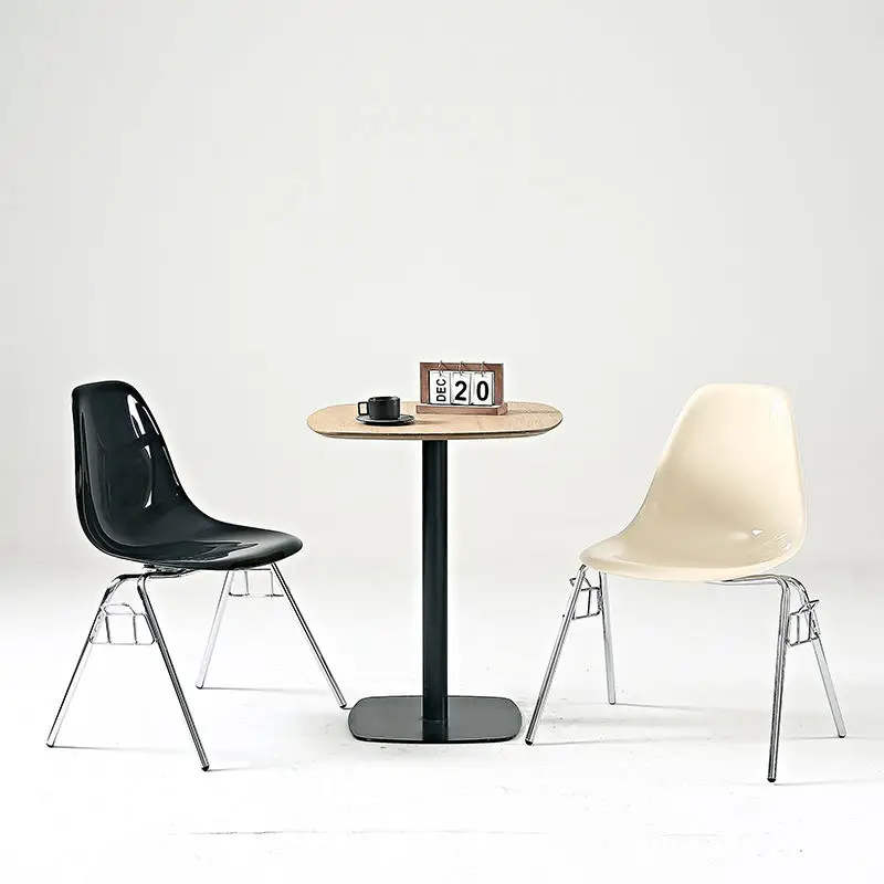 

Scandinavian Designer Accent Chairs for Home Kitchen, Coffee Shop & Area​ Ergonomic Retro Dining Seats with Solid Wood Legs