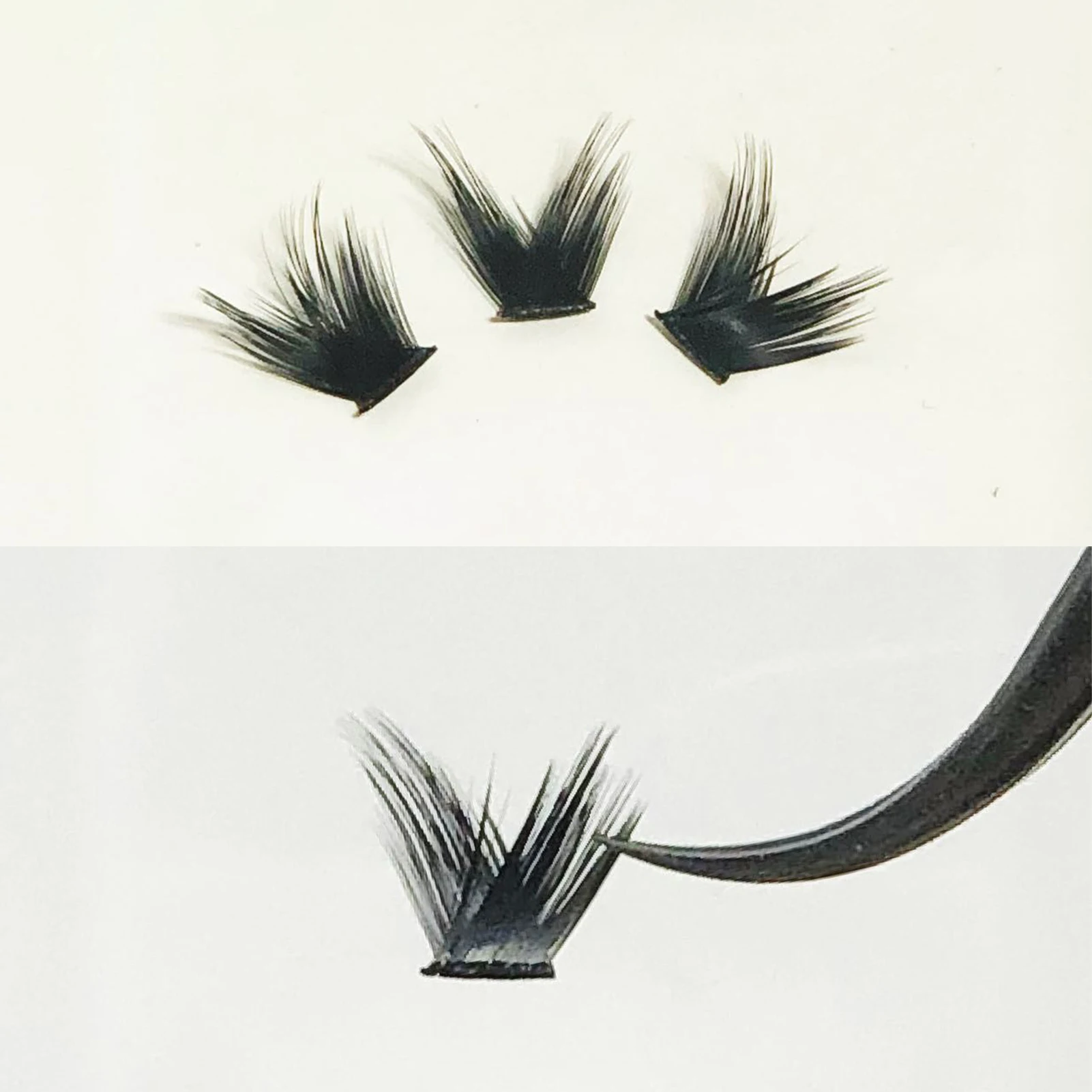 7-12 مللي متر الرموش الصناعية اليدوية الفردية مجموعة واحدة مجموعات كثيفة رموش طبيعية مجموعات للنساء فتاة أدوات ماكياج #4