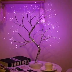 Lights For Room Decoration Led String Lights Copper Wire Tree Lamp With Touch Switch 108 Leds  For Bedroom Table Christmas Decor