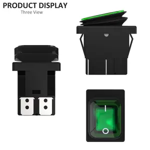 2 buah Sakelar Daya 30A Sakelar Rocker Perahu 125V / 250V AC Sakelar Hidup/Mati Sakelar Sakelar 4 Pin dengan Sakelar Tahan Air Sertifikat UL 10 sertifikat penjualan terbaik - №