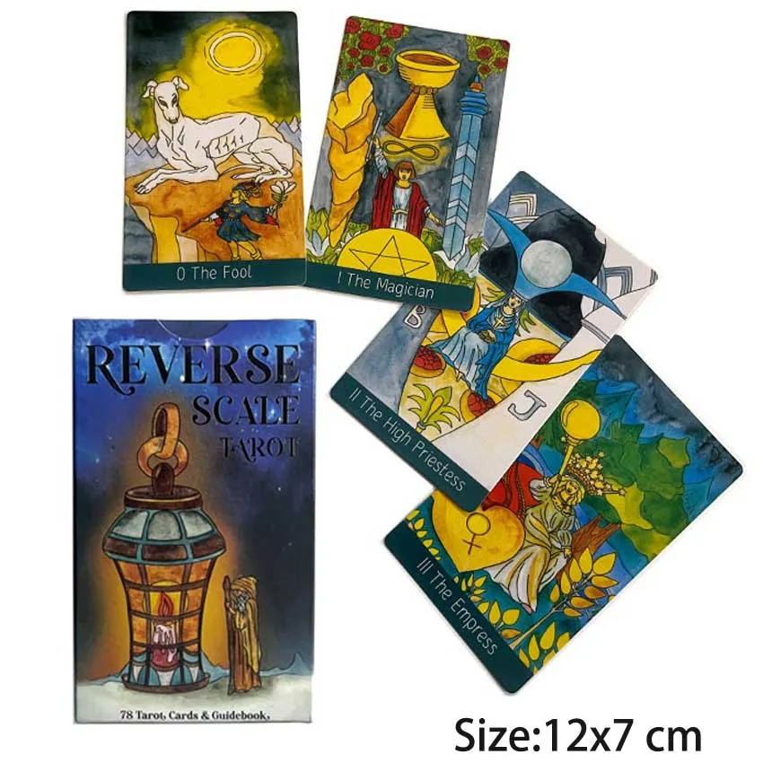 

12x7 cm Reverse Scale Tarot Deck Card Game