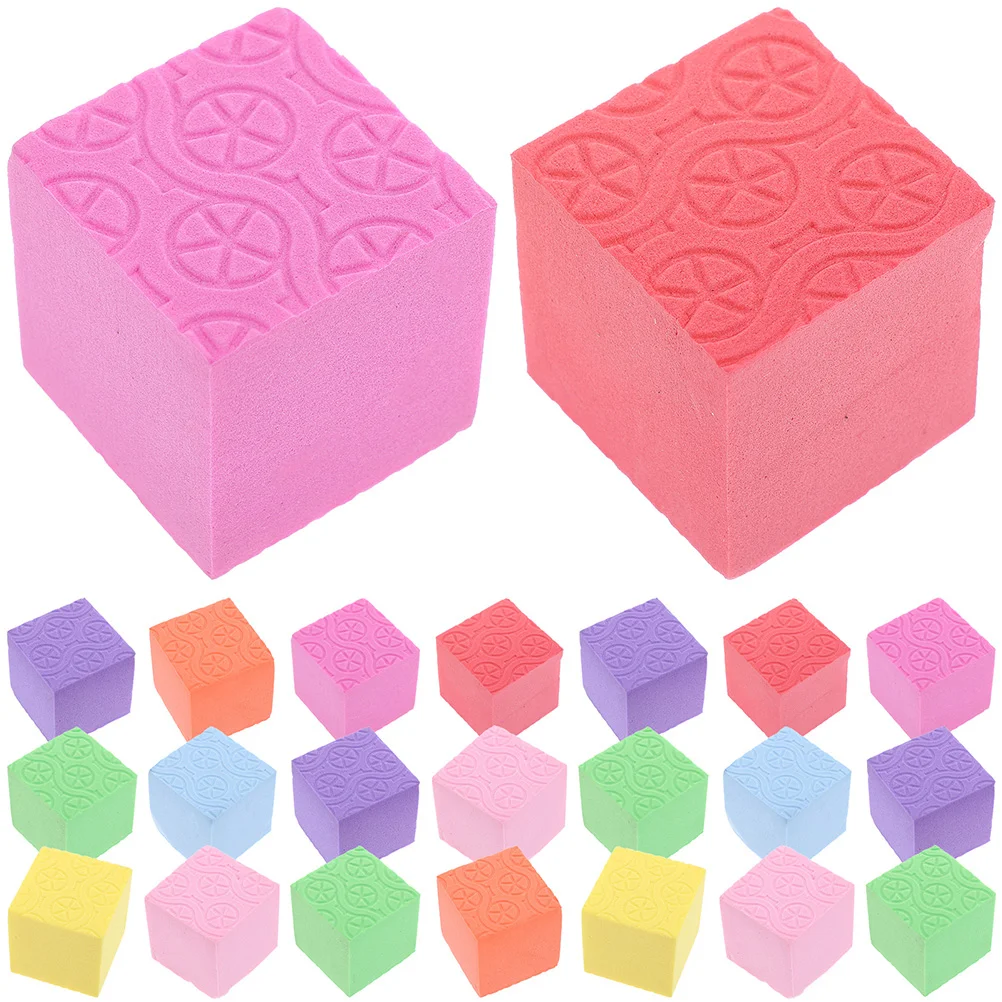 50 Pcs Cube Teaching Aids Blocks Small Educational Building Three-dimensional Foam Counters Cubes Game Toy Child