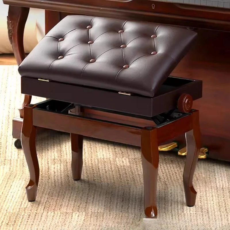 

Modern Adjustable Height Piano Stools Solid Wood Bench for Guzheng/Digital Piano Versatile Music Room Seat Ergonomic Piano Stool