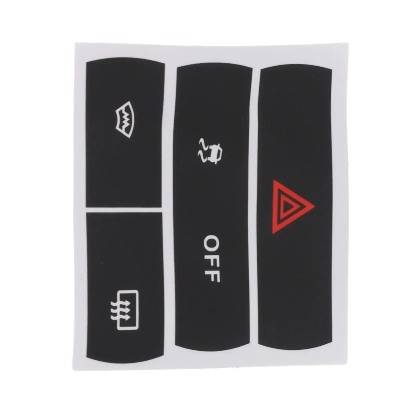 Auto Parts Repair Decal Sticker Waterproof Black Car Accessories Dustproof High Grade Vinyl Push Button Tool Useful