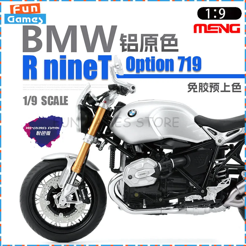 

Новый мотоцикл MENG 1/9, сборная фигурка, модель MT-003V BMW R NineT, коллекционные игрушки на заказ, украшения, подарки на день рождения