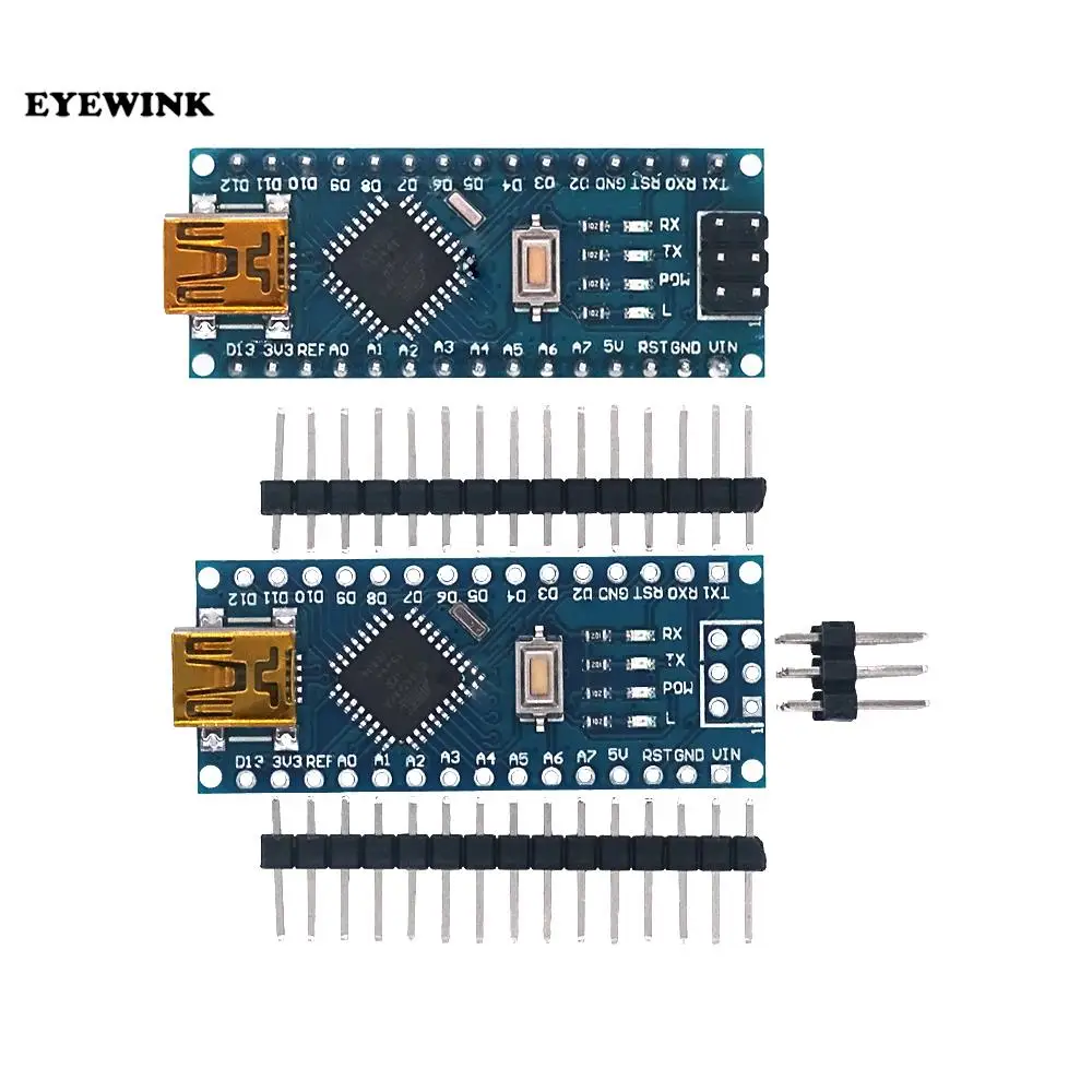 Nano mini USB With The Bootloader Compatible Nano V3 Red Controller for Arduino CH340 USB driver 16Mhz Nano v3.0 ATMEGA168P/328P