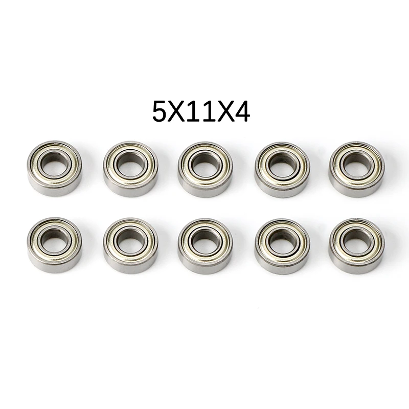 10PCS Ball Bearing 9x5x3mm 8x12x3.5mm 7x11x3mm 5x11x4mm for Rc Hobby Model Car 1-12 Wltoys 12428 A959 Parts 0092 0093 0094 0095