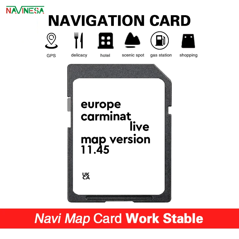

for Renault Megane Koleos Mascott Master 2011-2013 Car Navigation Carminal Live 11.45 Sat Nav SD Card Europe 2025 Maps 8GB