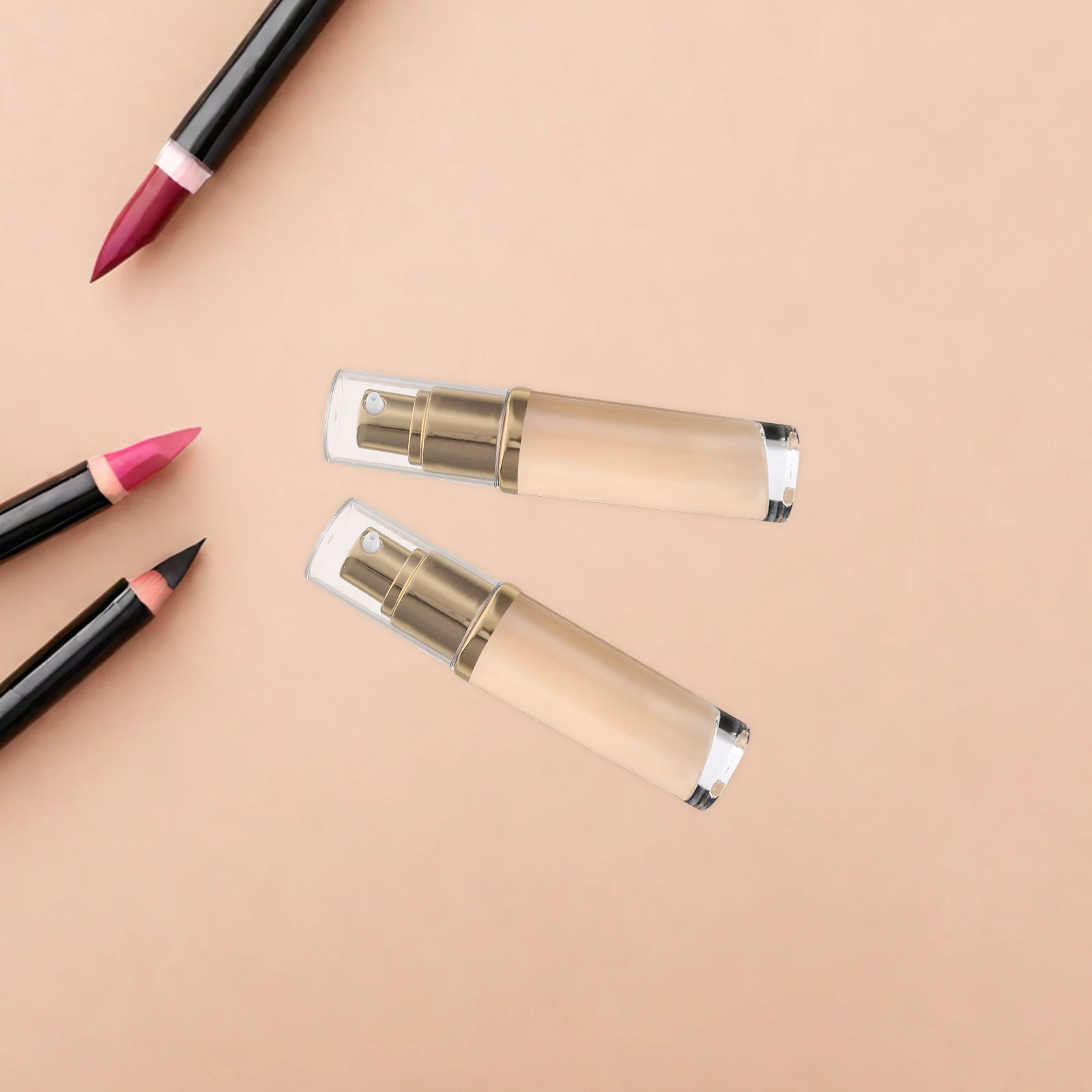 

2pcs Golden Pump Head Replacement For Foundation Lotion Perfume Dispenser Bottle Accessories Emulsion Pump Nozzle