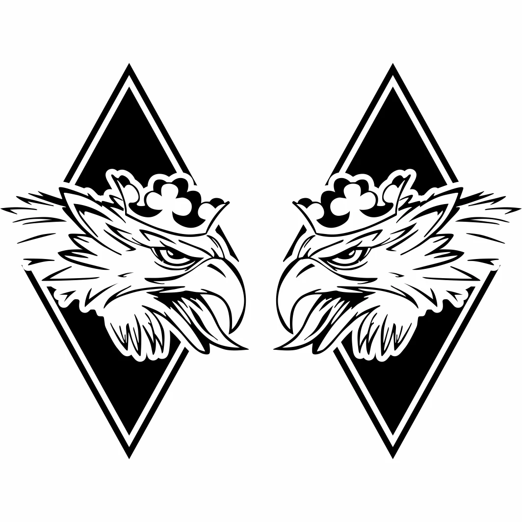 

For x2 Scania Truck Griffin Decals / sticker eagle car die-out Cab Window