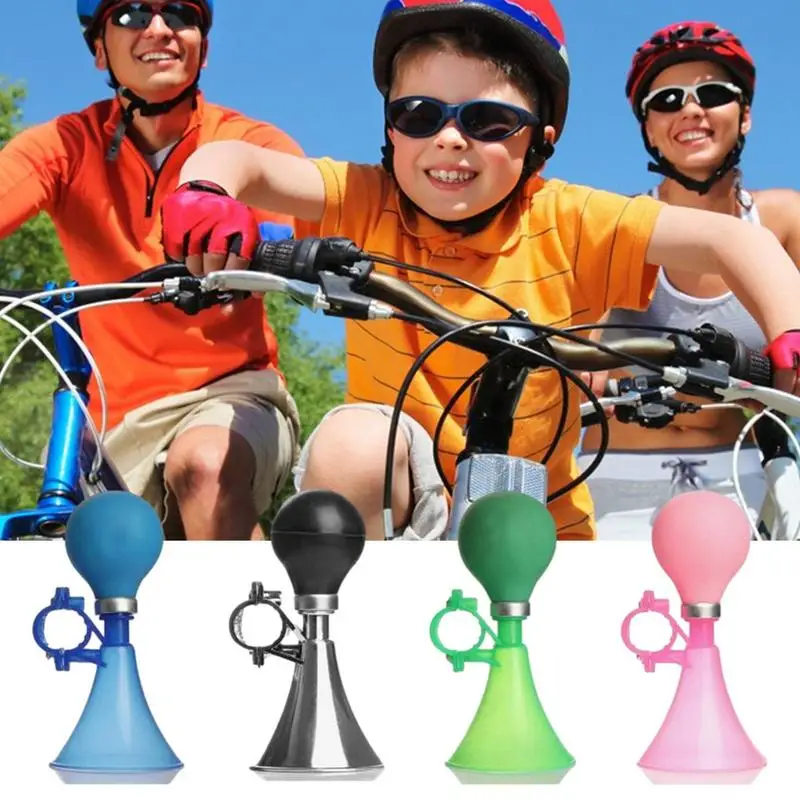 Bike Horn Hand Bike Bell With Rubber Squeeze Kids Bike Horn Retro Horn Loudspeaker Bicycle Bell Siren Hooter Snail Air Horn