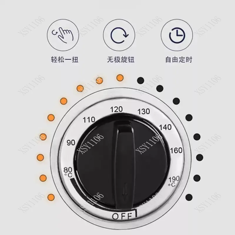 Automatic Electric Deep Fryer Multifunctional Temperature Control Fryer Pot for Home Use