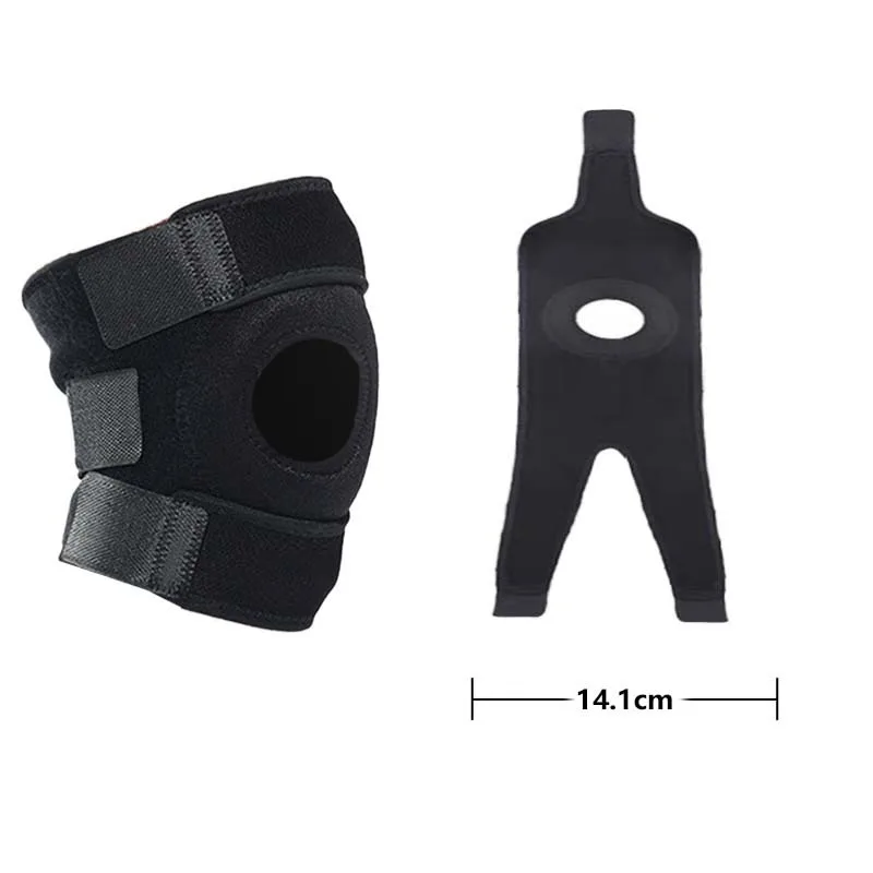 Knee Brace with Side Stabilizers Breathable Adjustable Knee Support Suitable for Sport Training and Knee Pain