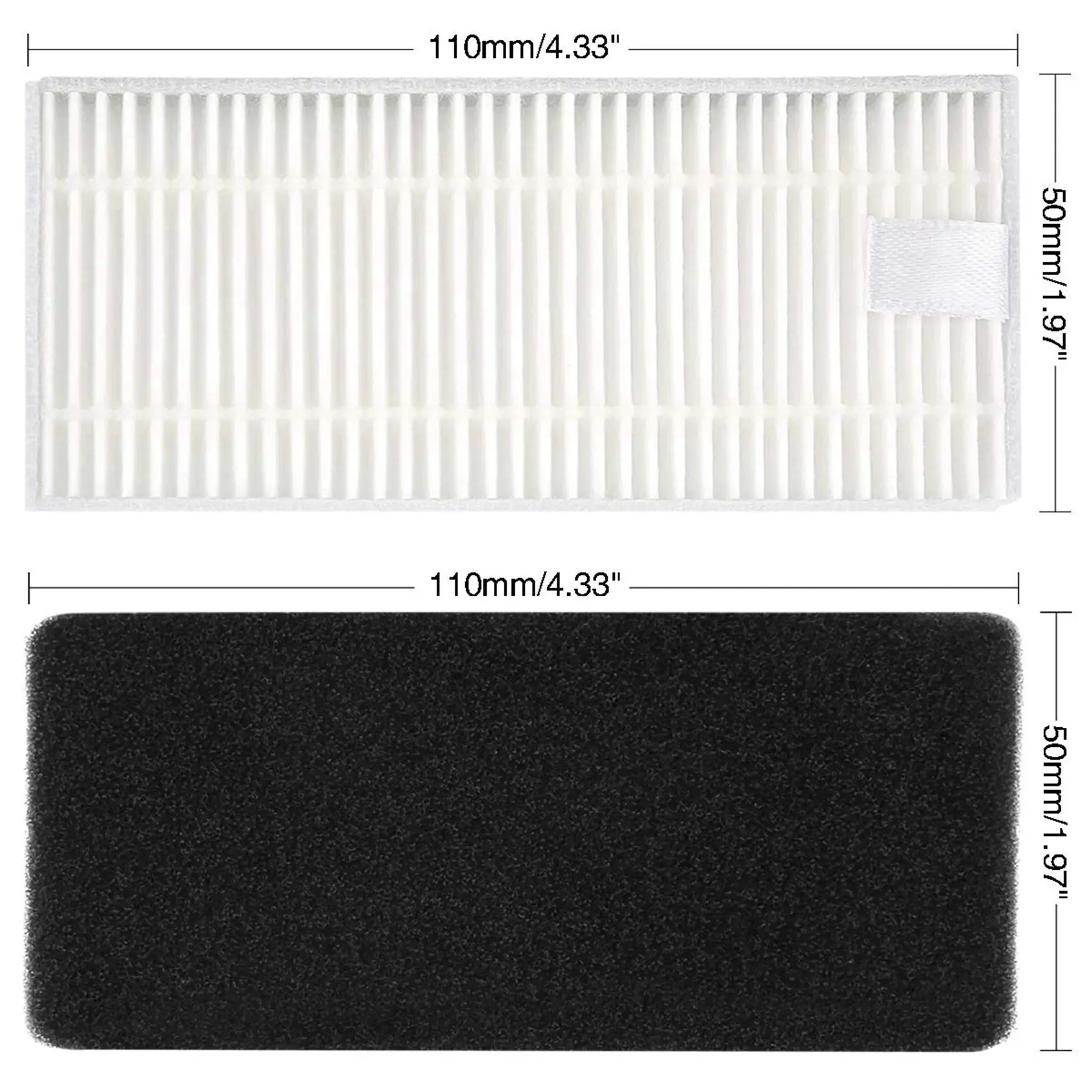 ABZA-Kit di ricambio compatibile Eufy Robovac 11S Robovac 30 Accessori, filtri per aspirapolvere, spazzole laterali, spazzola rotante, confezione da 28