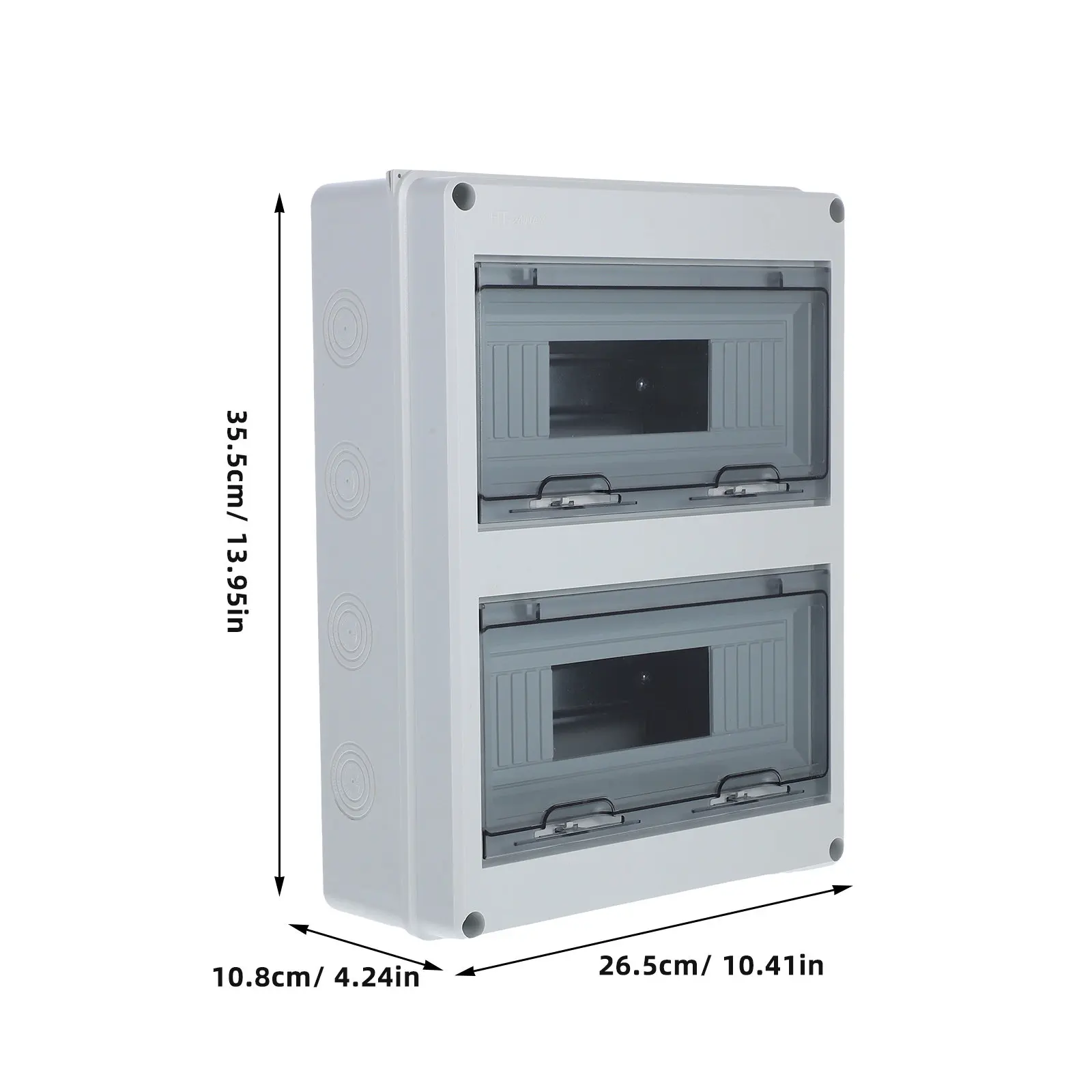 Waterproof Outdoor Electrical Box 24 Circuits Dustproof Rainproof Surface Mounted Distribution Junction Box Outdoor Power Outlet