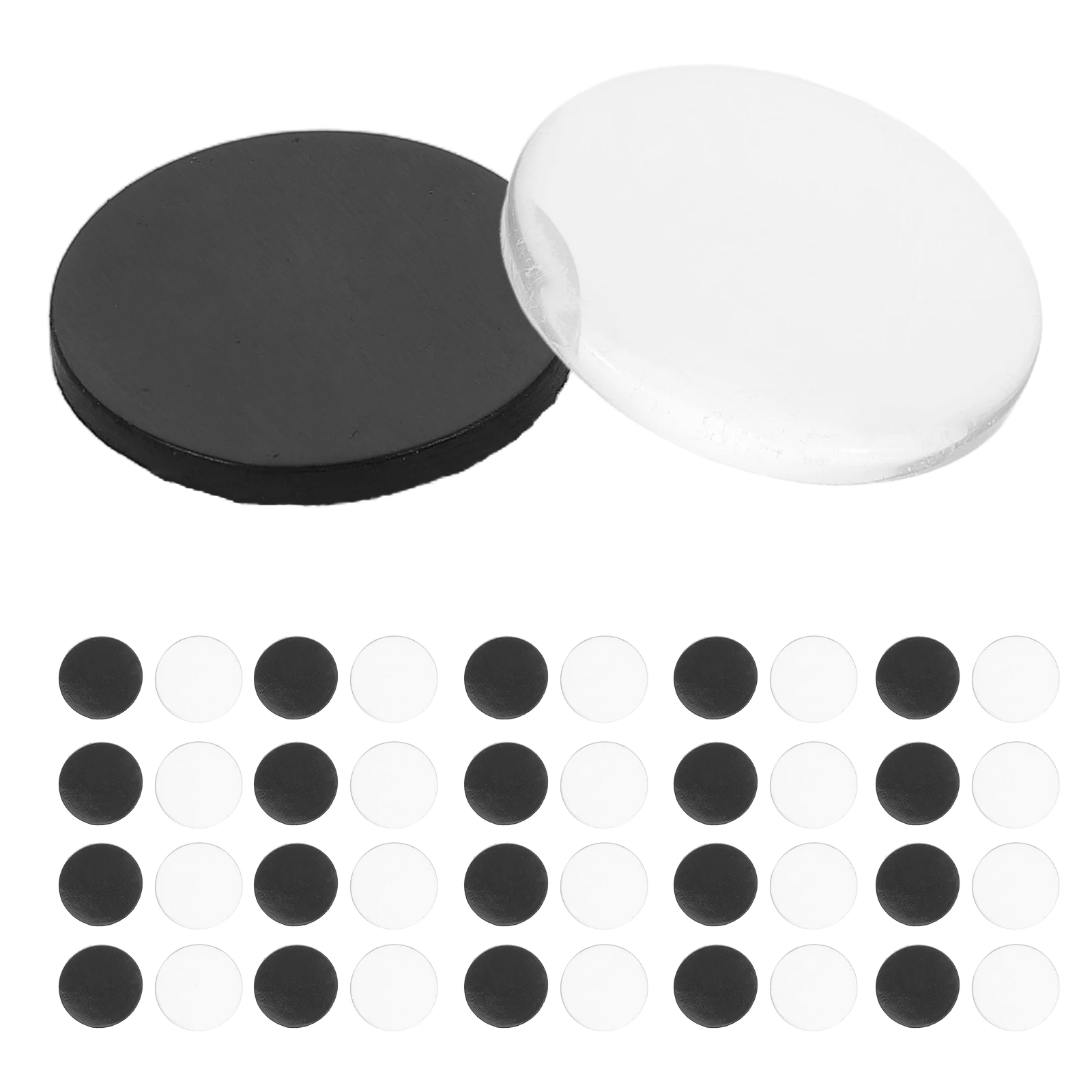 

48 Sets Glass Fridge Magnets Clear Decorative Transparent Cabochon Small Magnetic Rounds for DIY Crafts Refrigerator Accessories