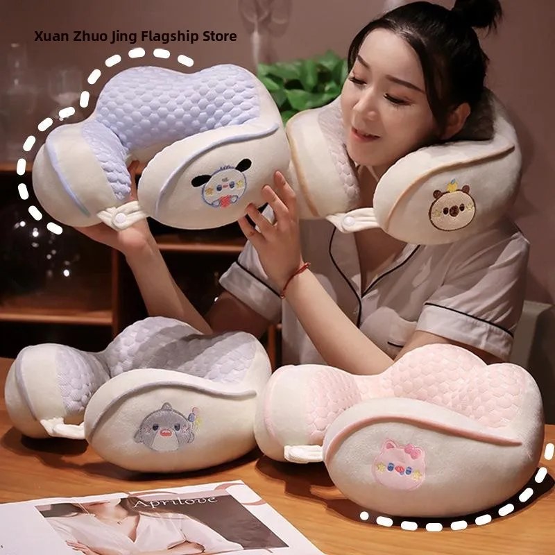 

New HakiMi Cute Series Camel Hump Cartoon U-Shaped Pillow Soft Cool Feeling Neck Support Pillow for Nap Time Children's Bedding