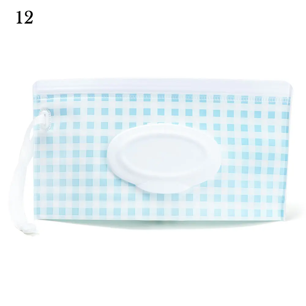 Useful Cute  Product Snap-Strap Flip Cover Portable Tissue Box Stroller Accessories Cosmetic Pouch Wet Wipes Bag