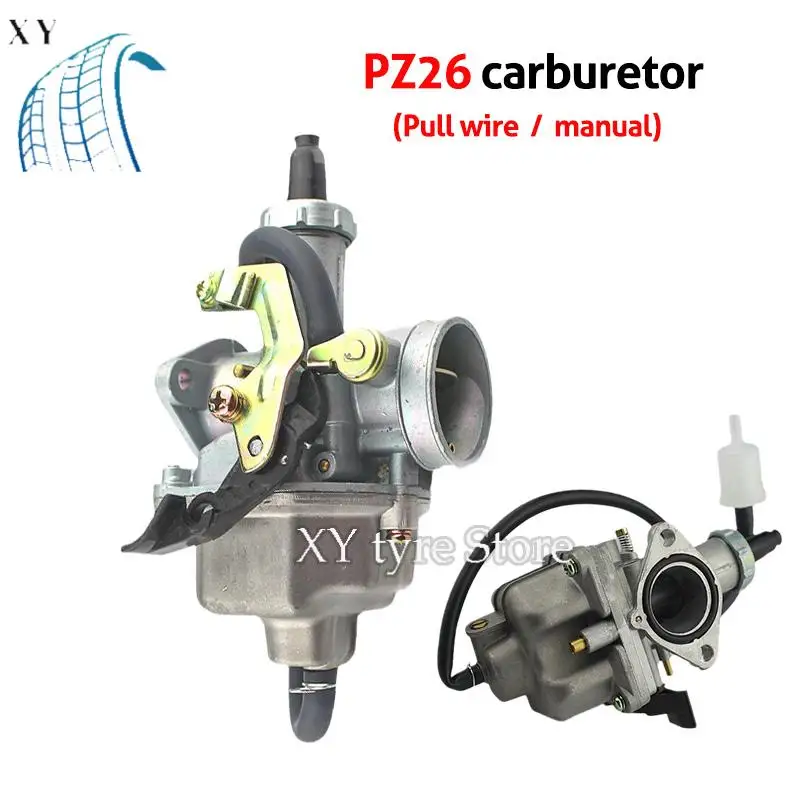 

PZ26 Carburetor Aluminum Alloy Manual Choke Carb for 200cc 250cc CG250 Engine Motorcycle Parts High Performance