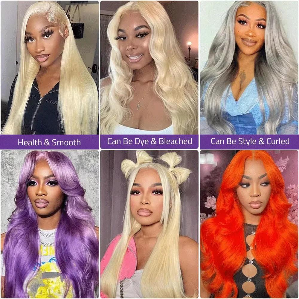 HD transparente encaje 613 Rubio recto 200 densidad 13x6 HD peluca de cabello humano Frontal de encaje para mujeres pelucas frontales de encaje brasileño 13x4