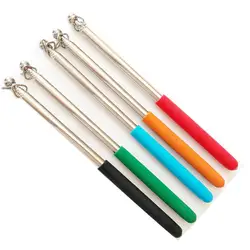 1m 2 Rings Flagpole Telescopic Stainless Steel Flagstaff Pole Teaching Pointer Guide Flag Pole Hanging Banner