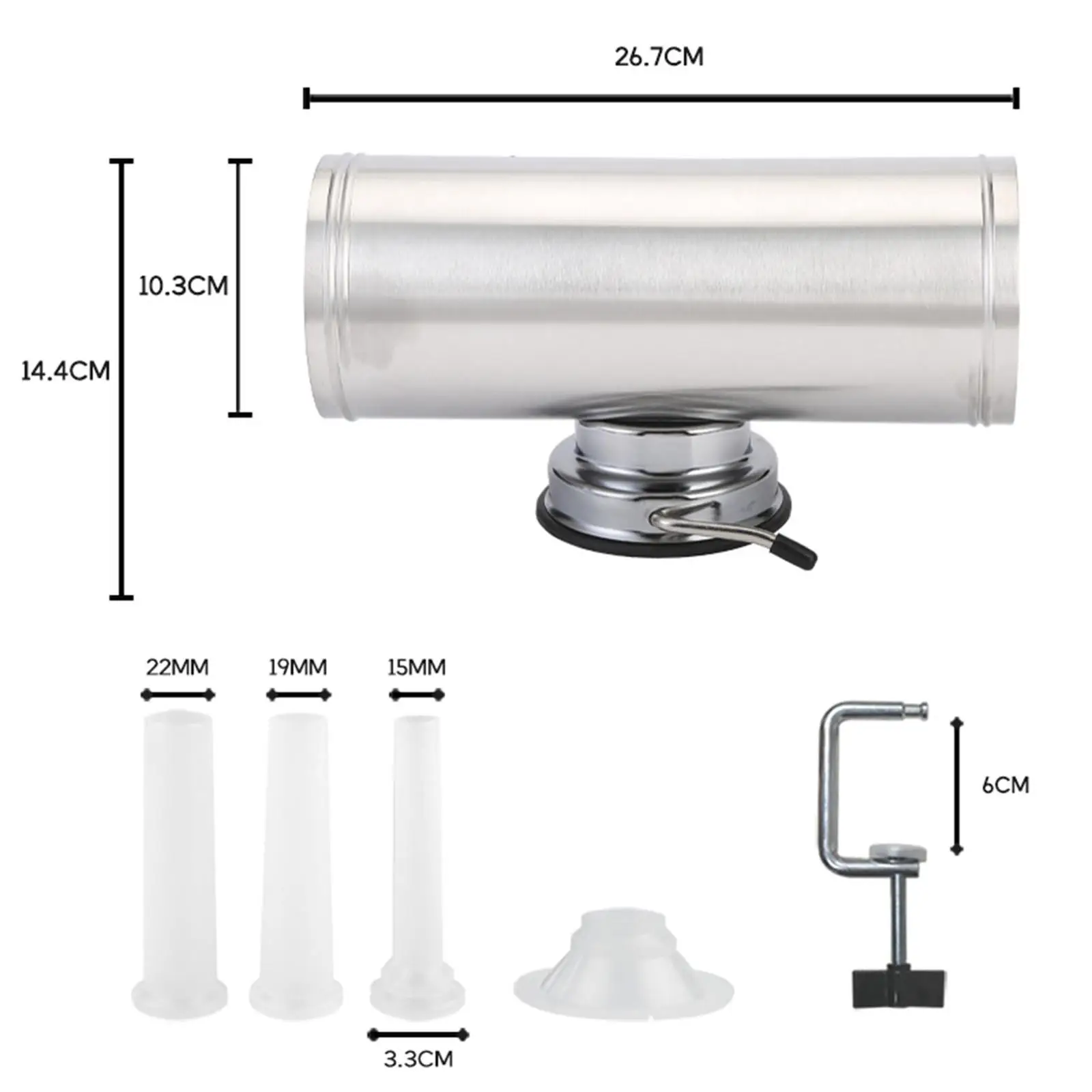 Imagem -06 - Household Sausage Stuffer Machine Salame Maker Carne Caseira Filler Carne Filler Cozinha Gadgets com Anexos £ 5