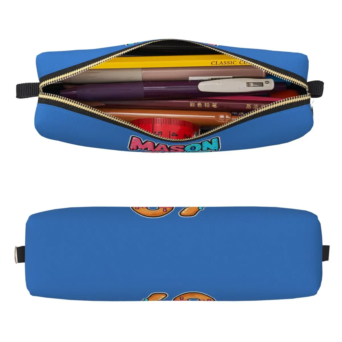 Six Seven Meme Mason 67 Ice Cream Drip Funny Pencil Cases Pen Box Bag Girl Boy Large Storage School Supplies Zipper Pencilcases