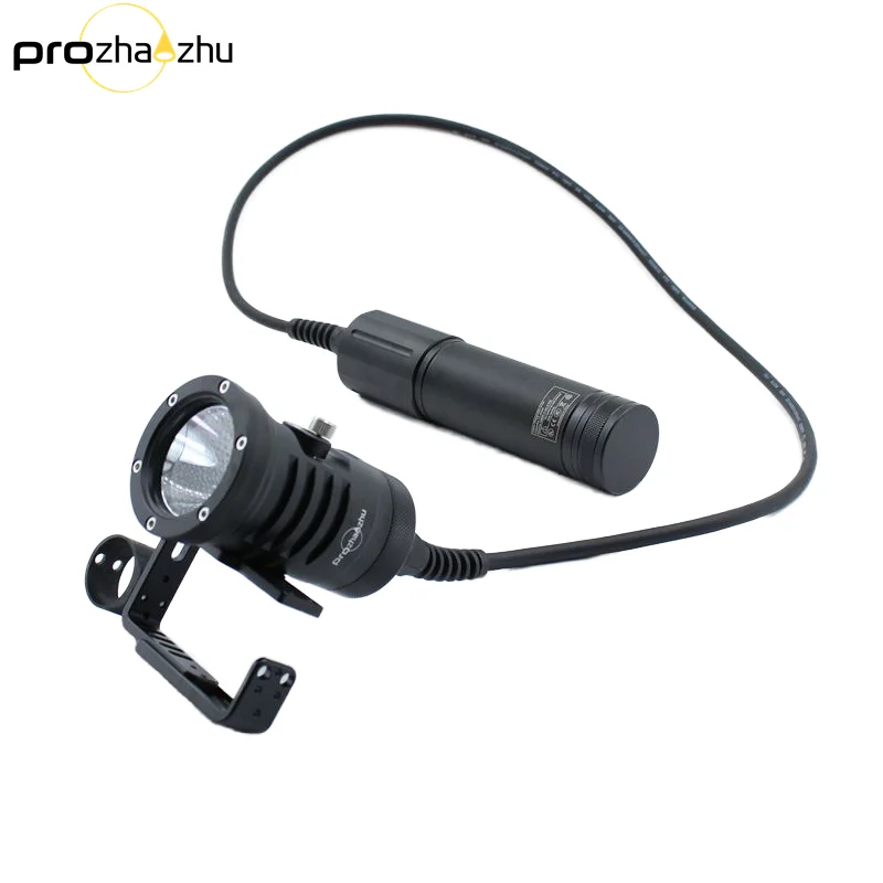 Profesional SBT90 6000 Lumen Canister Diving Light IP68 Waterproof 150M Scuba Diving Light With Goodman Handle