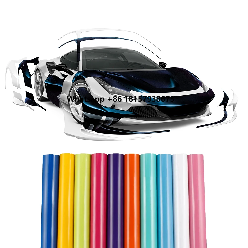 

New 1.52*15m Self-Adhesive TPU Car Wrapping Film Midnight Purple UV Protection Color Changing Function Full Body Wrap for Autos