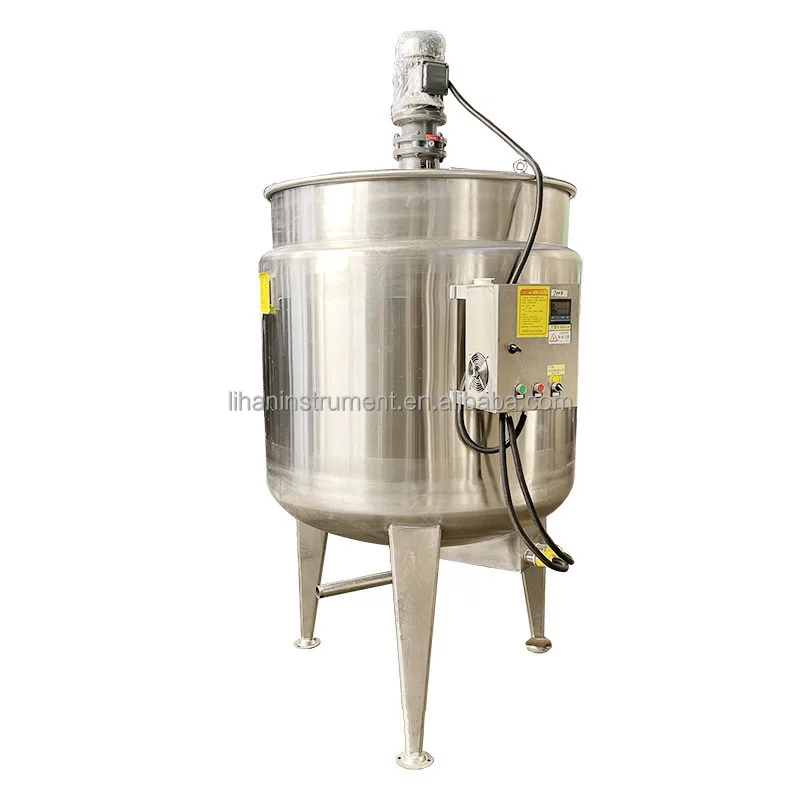 Factory Chemical Machinery Mixing Equipment Chemical Mixer Tank Liquid Mixing Machine Heating Tank with Mixer Stainless Steel