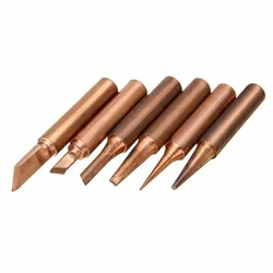 For Soldering Station Pure Red Copper Diamagnetic 900M-T 936 Solder Iron Tips Lead-Free Lower Temperature Soldering Welding Tool