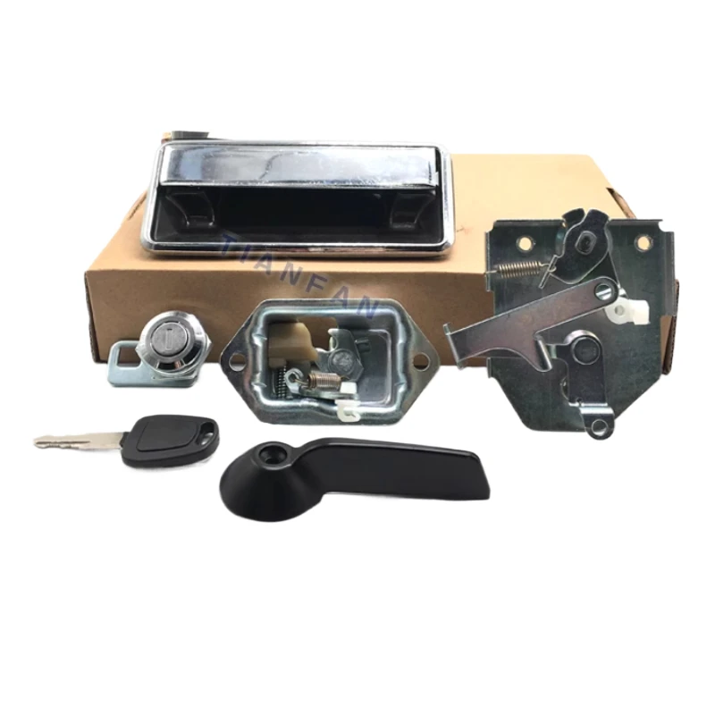 For Daewoo Doosan Dh55 Driver's Cab Door Lock Assembly External/internal Handle Lock Block Lock Core Excavator Accesso