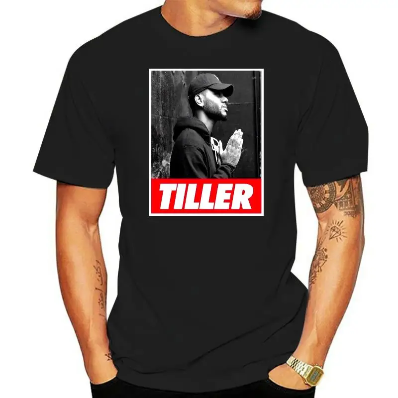 3D print  Bryson Tiller 3D Printed Men 100% Cotton T Shirts Summer Popular Short Sleeve Tee