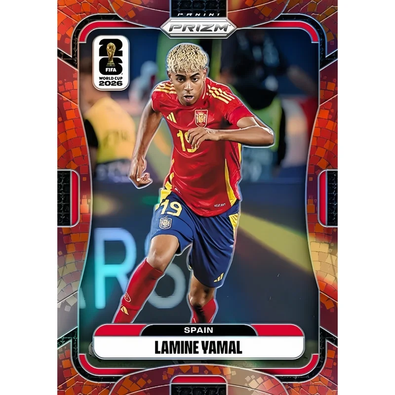 DIY Homemade Football collection card Panini FIFA World Cup Teal Wave Yamal  Brick Red Yamal Select Yamal Yamal Collection