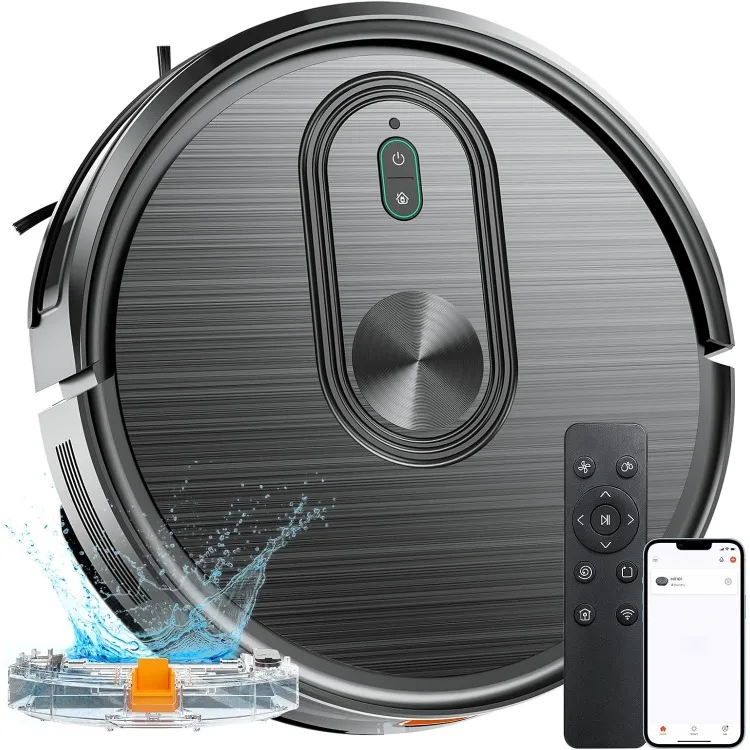 Robot Vacuum and Mop Combo, 2 in 1 Mopping Robotic Vacuum with Schedule, App/Bluetooth/Voice, Max Suction 3200Pa