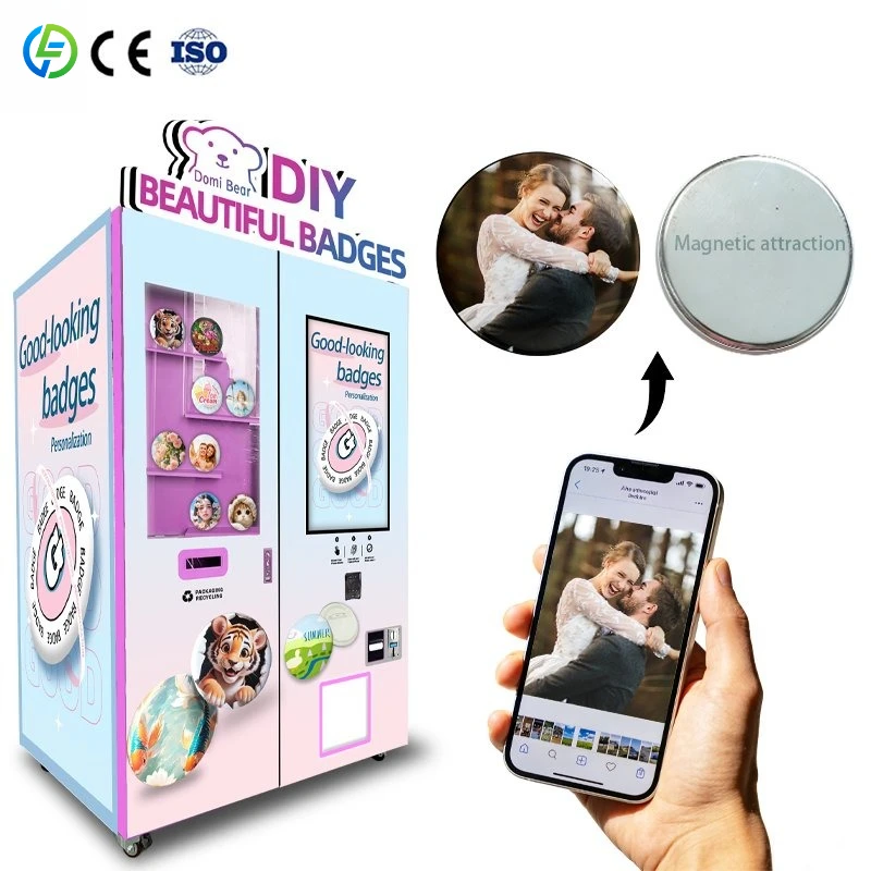 Commemorative Badge Medal Vending Machines with Touchscreen Custom Graphics Big Capacity FL Customized