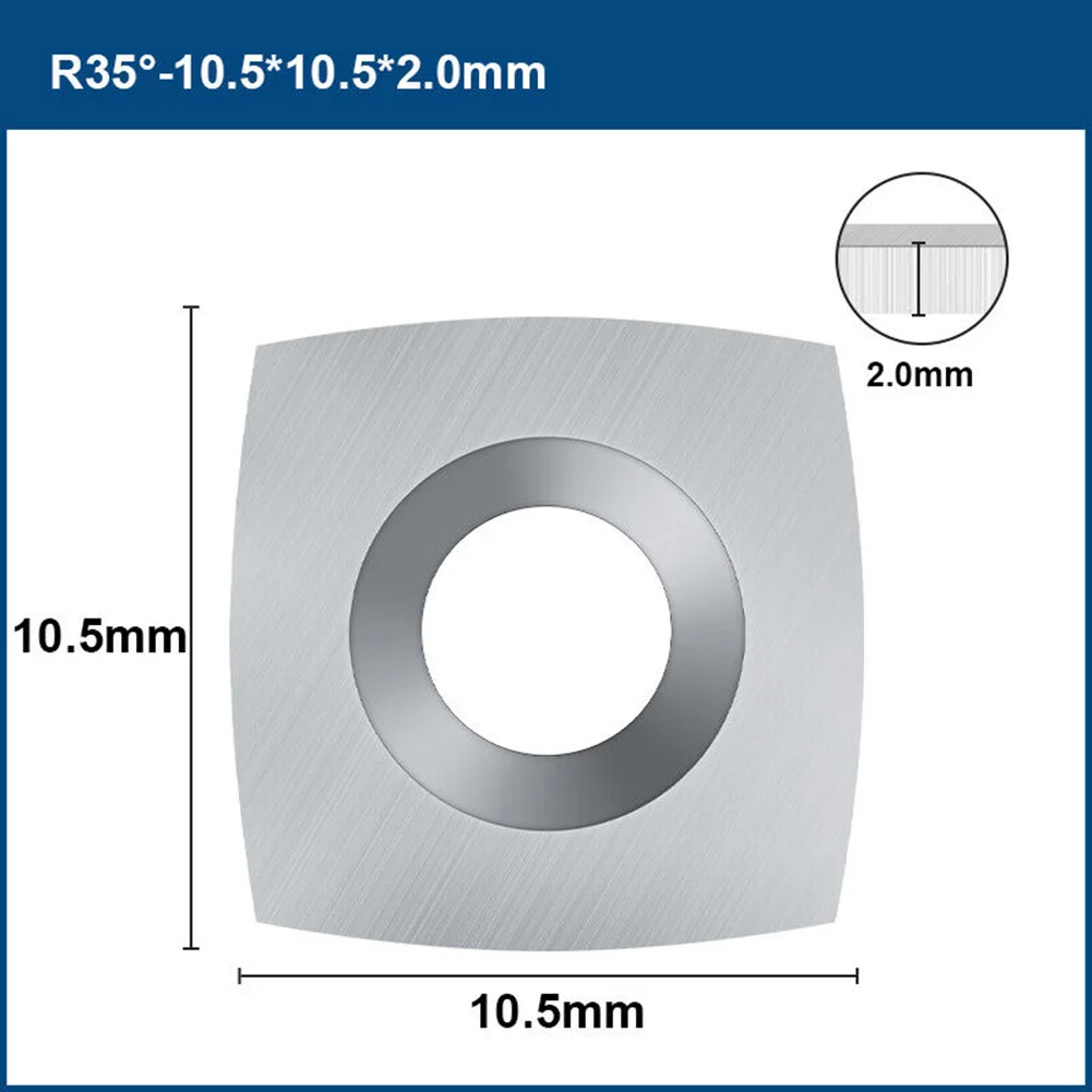 ل دوامة المسوي كربيد إدراج القاطع لأعمال النجارة 10.5 مللي متر استبدال كربيد حواف القطع 10 قطعة في العبوة #5