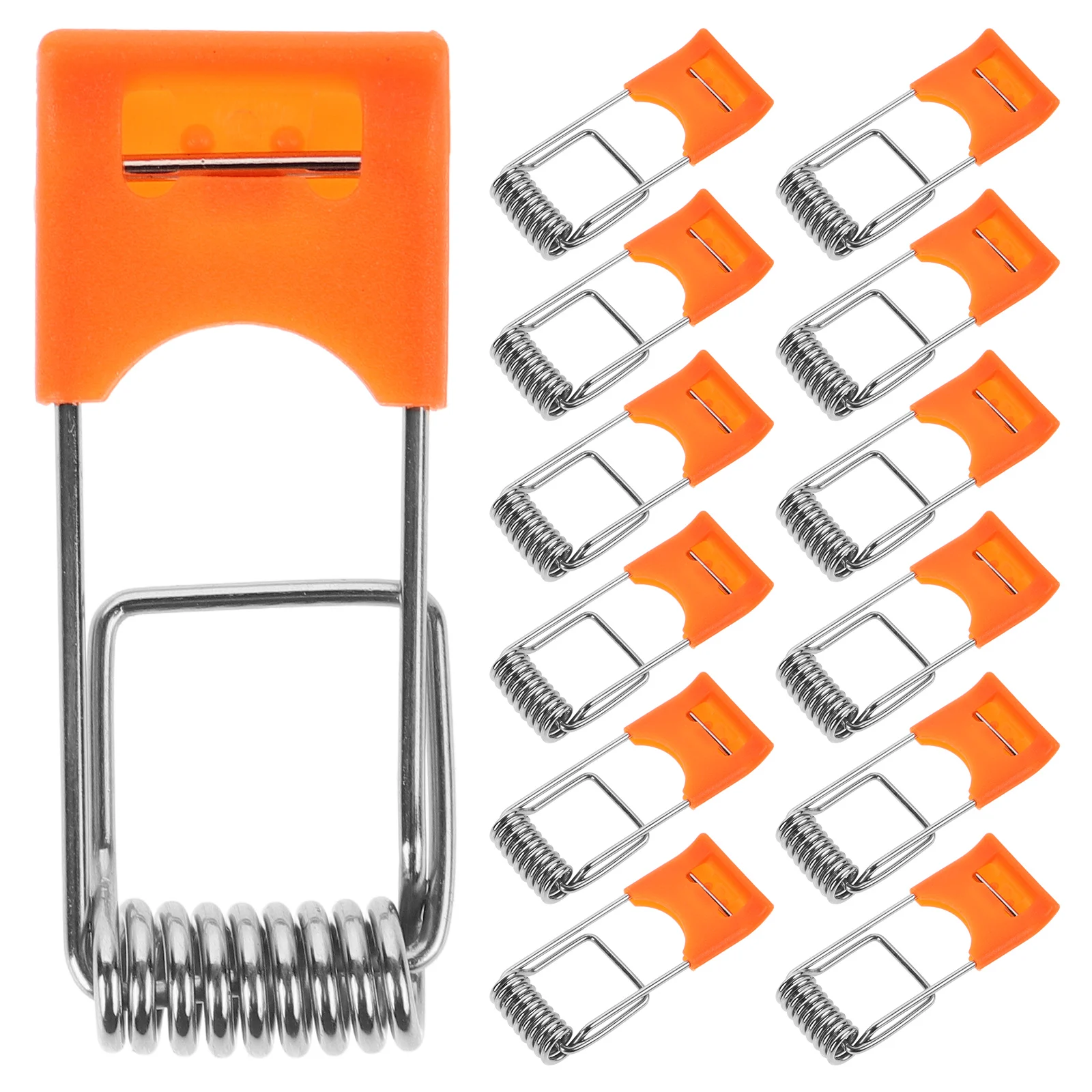 100pcs Spring for Recessed Lighting Orange Snap Downlight Panel Lamp Clamps Ceiling Light Light Securing Clips Accessories
