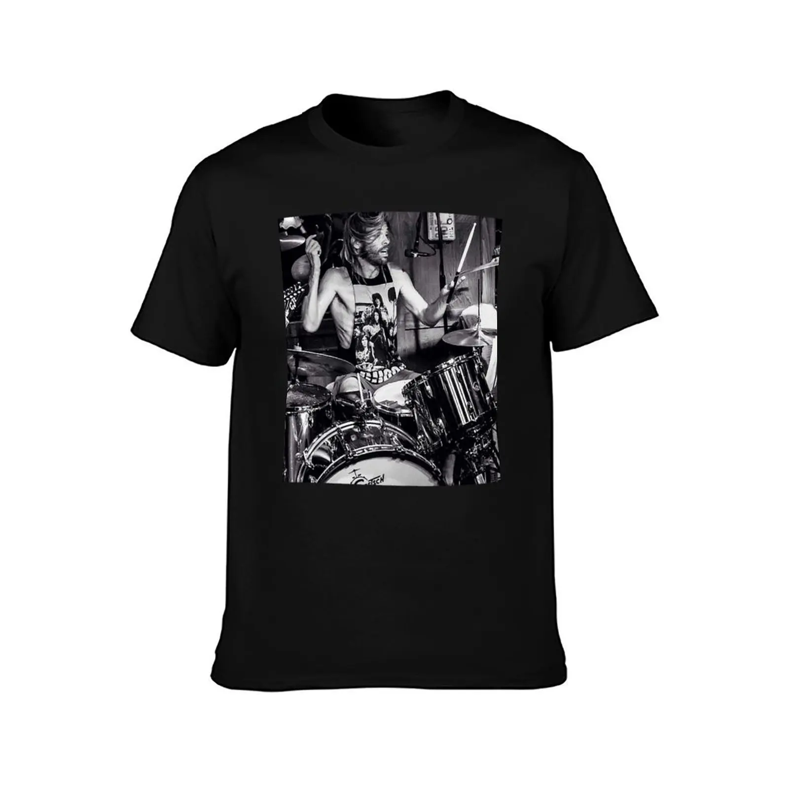 taylor drum T-Shirt luxury t-shirt oversize t-shirts man black t-shirts for men