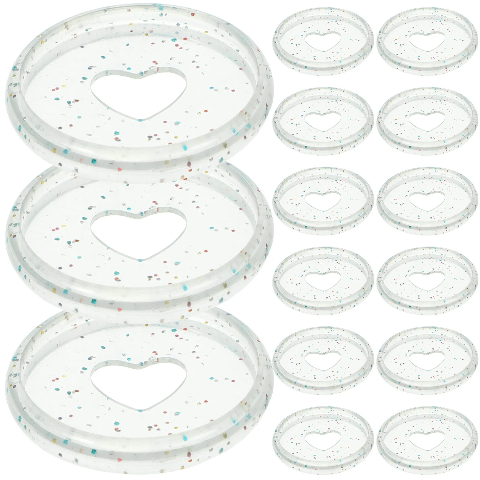 50pcs Binder Round Plate Abs Lightweight For Home Office School Use Discbound Discs Loose-Leaf Binding Plastic Binding