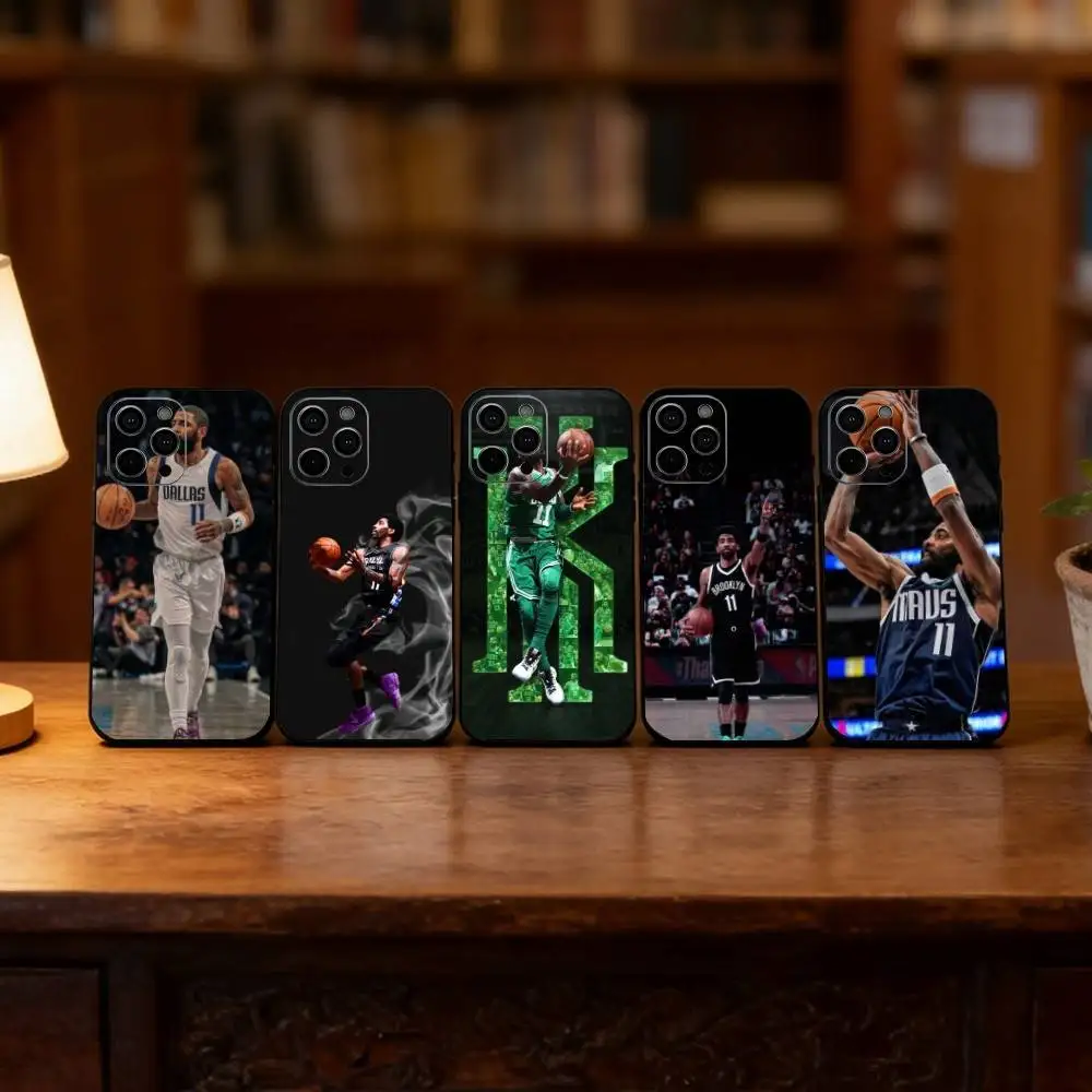 

Kyrie Irving Phone Case For iPhone 17,16,15,14,13,12,11 Plus,Pro Max,XS,Soft Silicone Black Cover