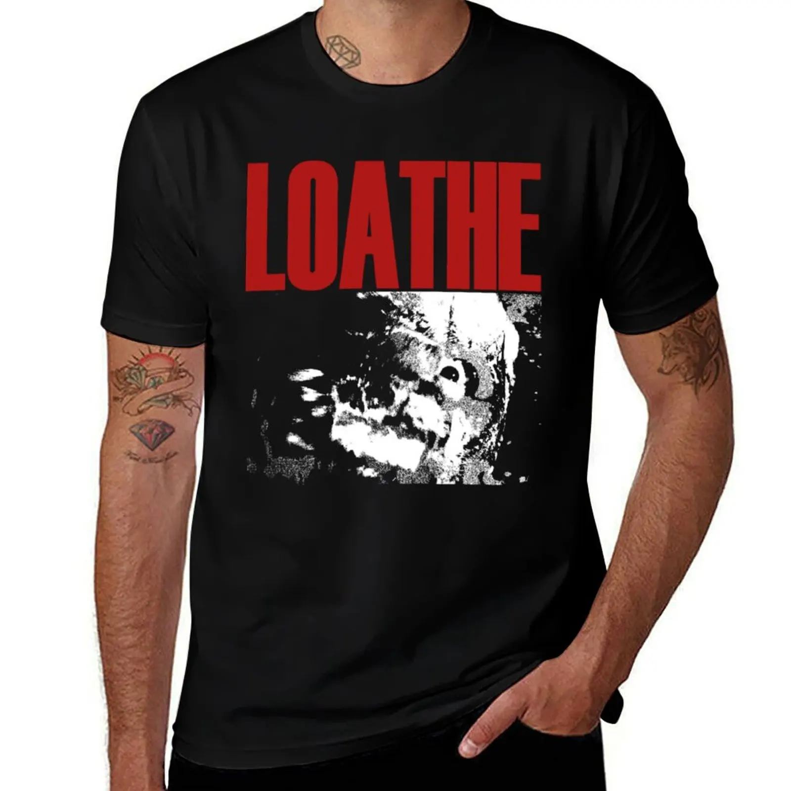 Loathe heavy metal T-Shirt Urban Style Casual Short Sleeve Top T-Shirt