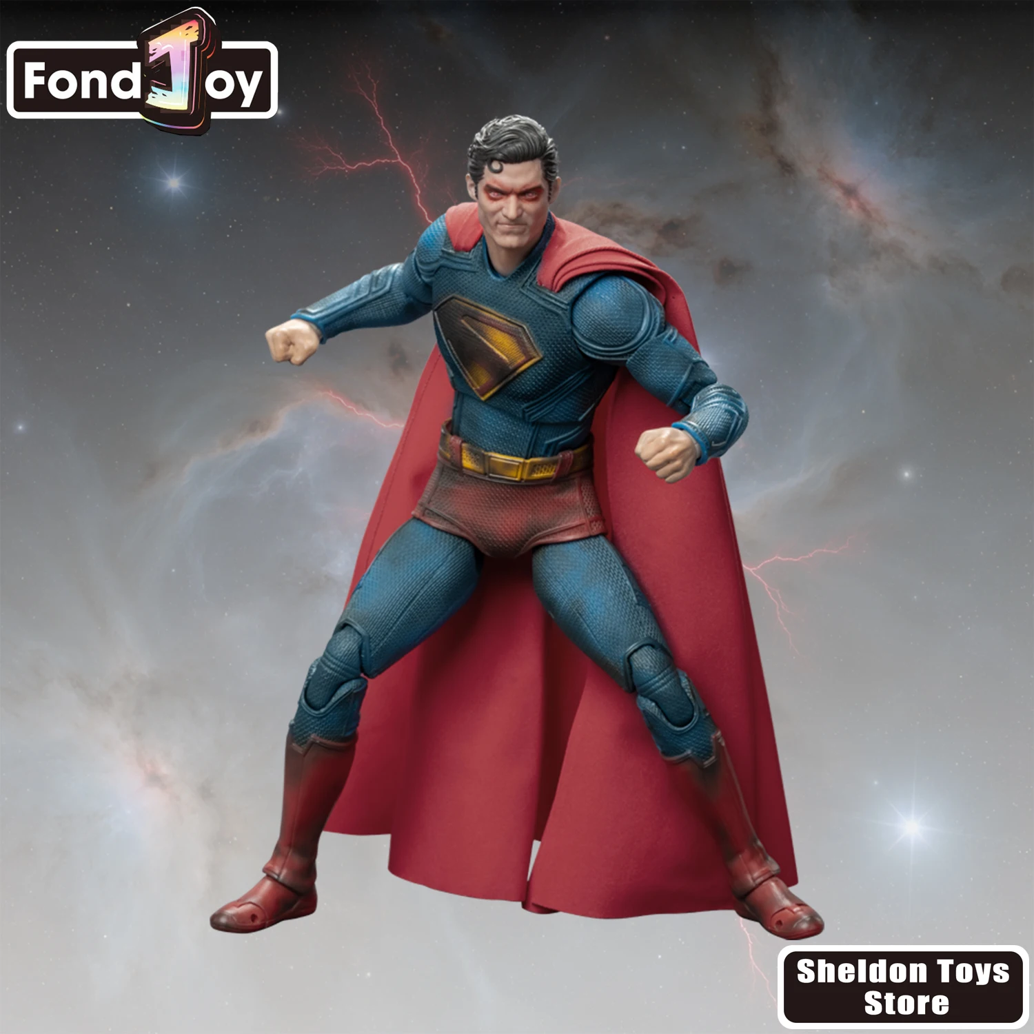 

Фигурка Супермена (2025) Battle-Damaged Edition ​ Fondjoy Toys Модель постоянного тока Подвижная кукла Коллекция фанатов Кларк Кент Фигурка Подарки