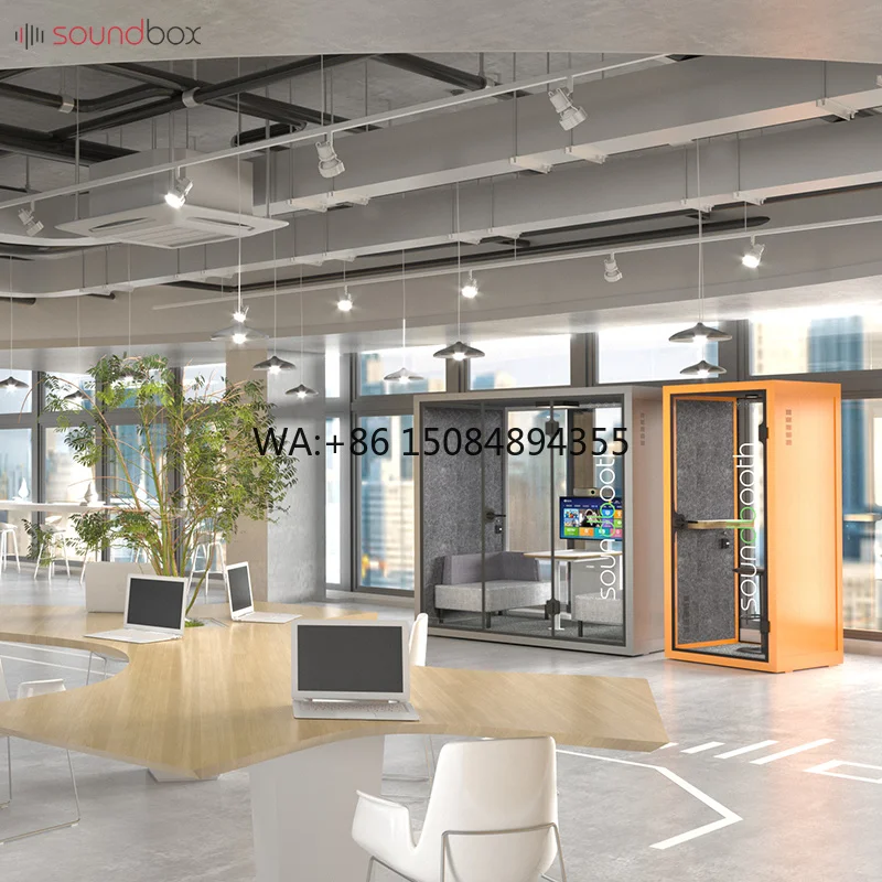 Soundbox Multisize Selection Indoor Privacy Soundproof Phone Booth Office Pod for Distraction-free Work